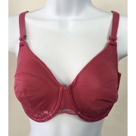 Vanity Fair Bra Size 38D Full Coverage Rose With Lace Back Close Underwire - Picture 6 of 10